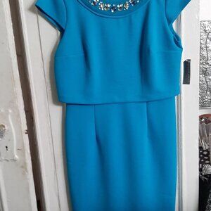 Covington Blue (turquoise)  Dress with bling!!